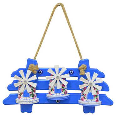 Marine Themed Corded Ceramic Pot Wall Hanging Set 3 Pcs - 4