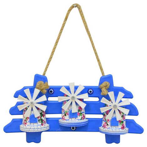 Marine Themed Corded Ceramic Pot Wall Hanging Set 3 Pcs - 4