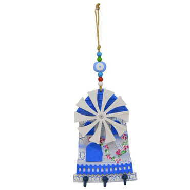 Marine Themed Windmill House Keychain Hanger - Thumbnail