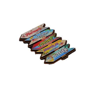 Toptan Marmaris Bölgesi Temalı 3D Resimli Ahşap Magnet - 6