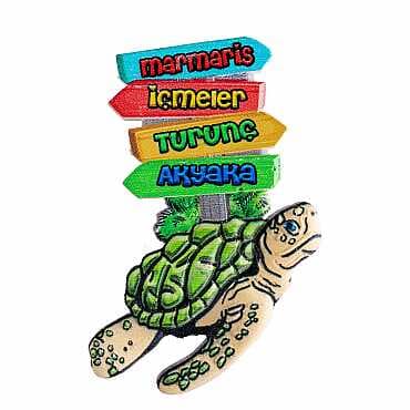 Marmaris Bölgesi Temalı Myros Yöresel Polyester Magnet - 3