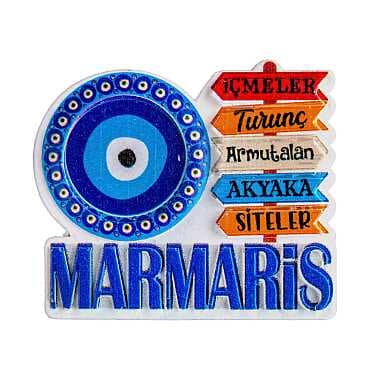 Marmaris Bölgesi Temalı Myros Yöresel Polyester Magnet - 6