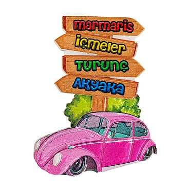 Marmaris Bölgesi Temalı Myros Yöresel Polyester Magnet - 8