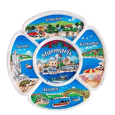 Marmaris Bölgesi Temalı Myros Yöresel Polyester Magnet - 9
