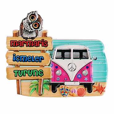 Marmaris Bölgesi Temalı Myros Yöresel Polyester Magnet - 12