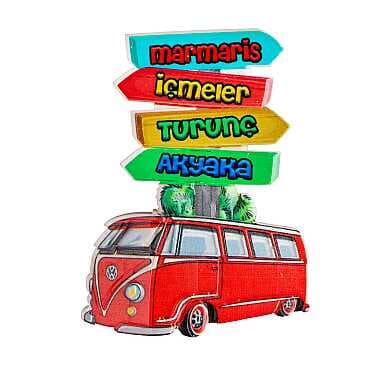 Marmaris Bölgesi Temalı Myros Yöresel Polyester Magnet - 13