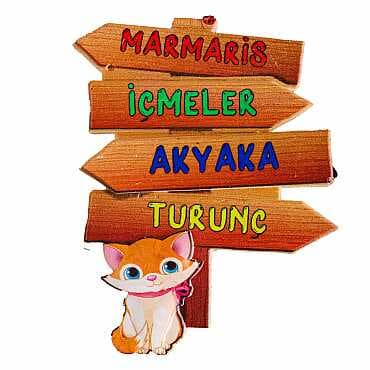 Marmaris Bölgesi Temalı Myros Yöresel Polyester Magnet - 14