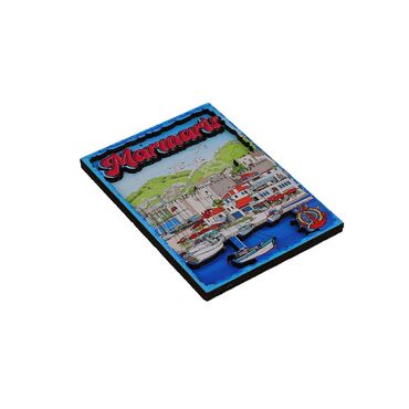 Toptan Marmaris Temalı 3D Resimli Ahşap Magnet - 16