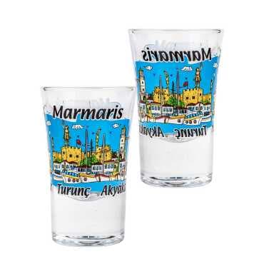 Marmaris Themed Printed Shot Glass 45x70 mm