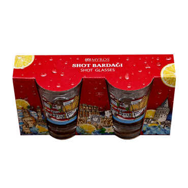 Marmaris Themed Shot Glass Set of 2 Pcs - 4