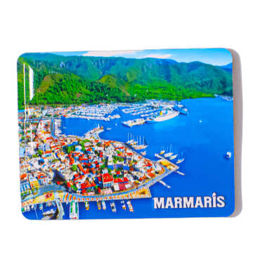 Marmaris Themed Embossed PVC Refrigerator Magnet 70x90 mm - 8