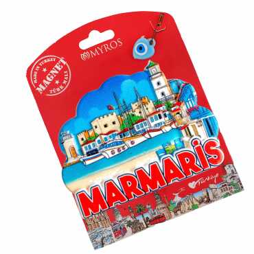 Marmaris Temalı Kartonetli Uv Polyester Magnet - 10