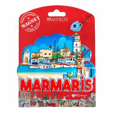 Marmaris Temalı Kartonetli Uv Polyester Magnet - 3