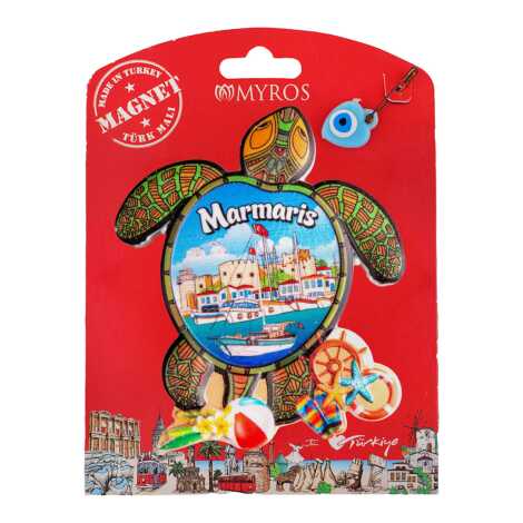 Marmaris Temalı Kartonetli Uv Polyester Magnet - 5