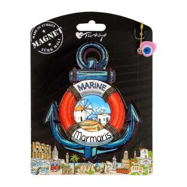 Marmaris Temalı Kartonetli Uv Polyester Magnet - 6