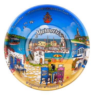 Marmaris Themed Metal Bowl 95mm - Standart - 2