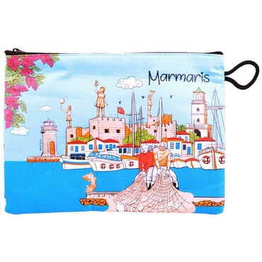 Toptan Marmaris Temalı Myros Cüzdan 113x80x8 mm - 16