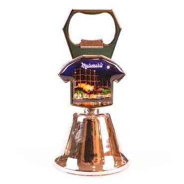 Marmaris Themed Collectible Souvenir Double Face Metal Bell With Opener 44x94 mm - 3