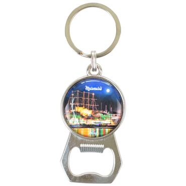 Wholesale Marmaris Themed Myros Metal Bottle Opener Keychain 35x120 mm - 7