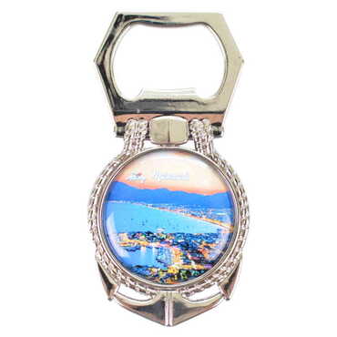 Toptan Marmaris Temalı Myros Metal Çapa Açacak Magnet 40x75 mm - Myros