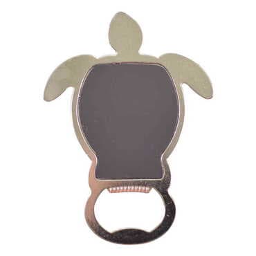 Marmaris Themed Turtle Shaped Metal Magnetic Bottle Opener 103x75 mm - 2