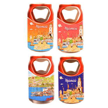 Toptan Marmaris Temalı Myros Teneke Kutu Açacak Magnet 43x80 mm - 2