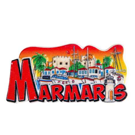 Marmaris Temalı Myros Yöresel Polyester Magnet - 5
