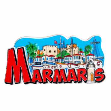 Marmaris Temalı Myros Yöresel Polyester Magnet - 4