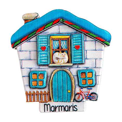 Marmaris Temalı Myros Yöresel Polyester Magnet - 20