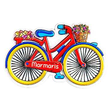 Marmaris Temalı Myros Yöresel Polyester Magnet - 22