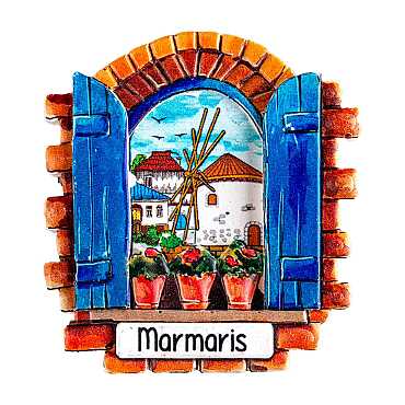 Marmaris Temalı Myros Yöresel Polyester Magnet - 25