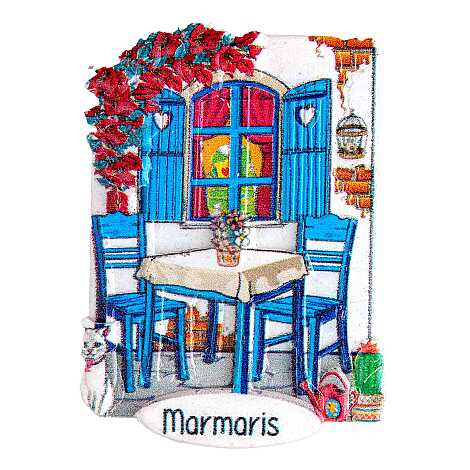 Marmaris Temalı Myros Yöresel Polyester Magnet - 29