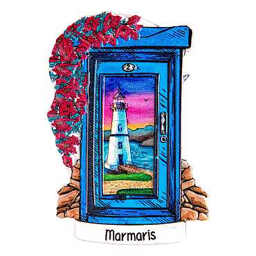 Marmaris Temalı Myros Yöresel Polyester Magnet - 30