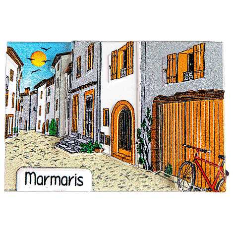 Marmaris Temalı Myros Yöresel Polyester Magnet - 36