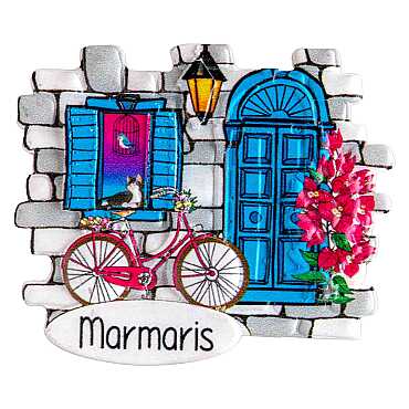 Marmaris Temalı Myros Yöresel Polyester Magnet - 38