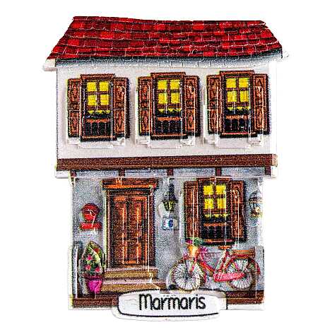 Marmaris Temalı Myros Yöresel Polyester Magnet - 48
