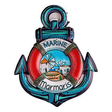 Marmaris Temalı Myros Yöresel Polyester Magnet - 52
