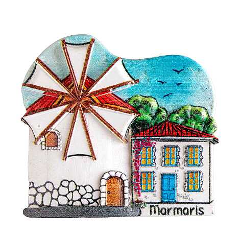 Marmaris Temalı Myros Yöresel Polyester Magnet - 53