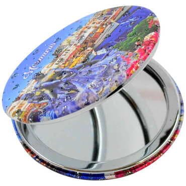 Marmaris Themed Custom Printed Round Pocket Mirror - 3