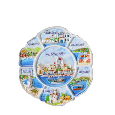 Toptan Marmaris Temalı Polyester Baskılı Magnet - 3
