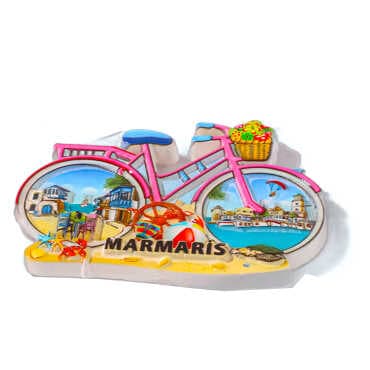 Toptan Marmaris Temalı Polyester Baskılı Magnet - 4