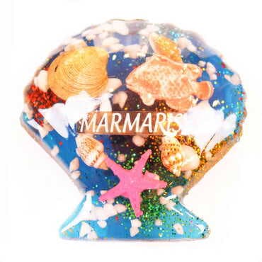 Marmaris Themed Transparent Polyester Photo Fridge Magnet - 4