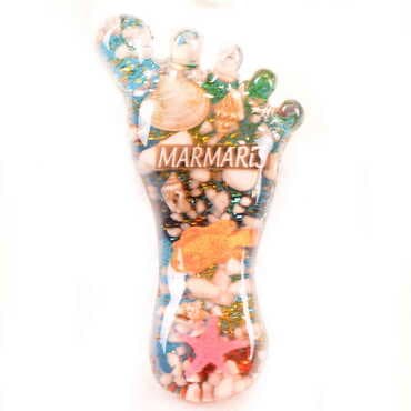 Marmaris Themed Transparent Polyester Photo Fridge Magnet - 17