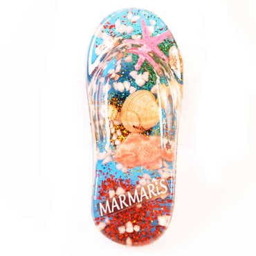 Marmaris Themed Transparent Polyester Photo Fridge Magnet - 18