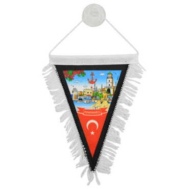 Myros - Toptan Marmaris Temalı Üçgen Flama 10X15 cm