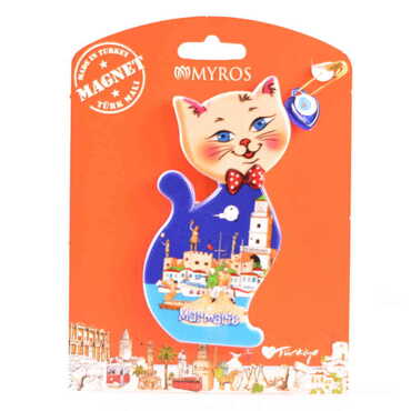 Marmaris Themed Plastic Base UV Printed Custom Backing Carded Fridge Magnet - 35
