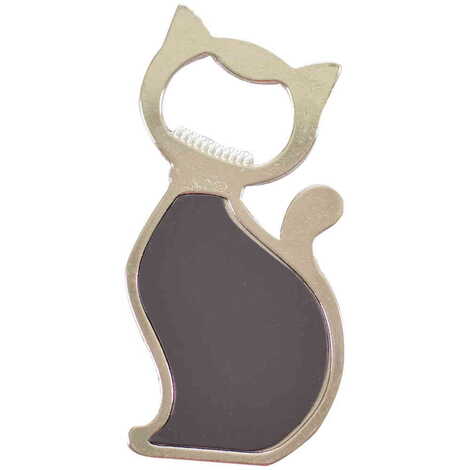 Marmaris Themed Cat Shaped Metal Magnetic Bottle Opener 97x48 mm