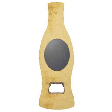 Marmaris Themed Coke Bottle Shaped Printed MDF Wooden Bottle Opener 200x66 mm - Thumbnail