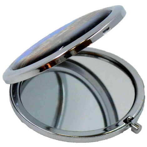 Marmaris Themed Customised Metal Epoxy Travel Make Up Compact Mirror 70x11 mm