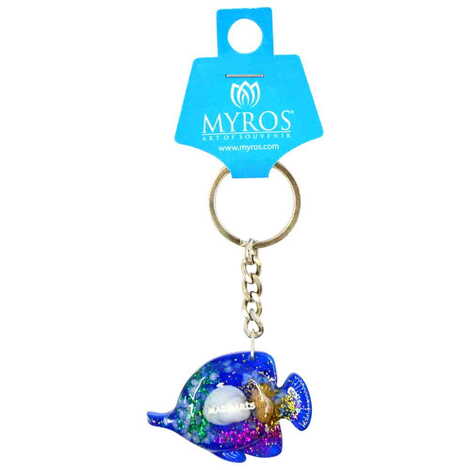 Marmaris Themed Customised Transparent Polyester Keyring - 4